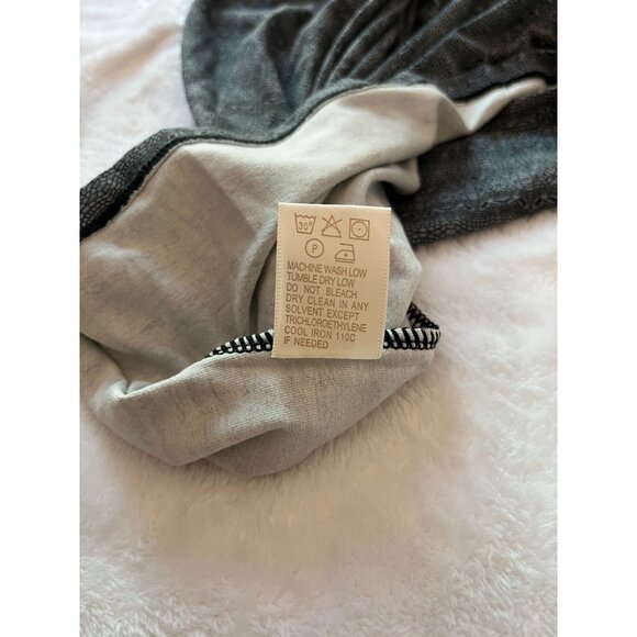 Aventura Womens Gray Black Patterned Sleeveless A-Line Dress Size Large Stretch - Picture 10 of 11